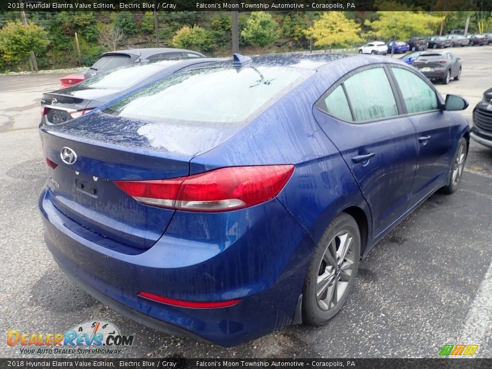 2018 Hyundai Elantra Value Edition Electric Blue / Gray Photo #4