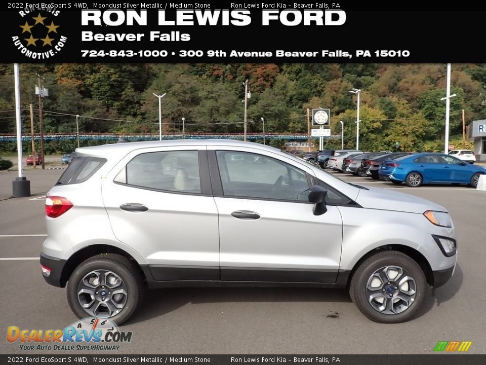 2022 Ford EcoSport S 4WD Moondust Silver Metallic / Medium Stone Photo #1