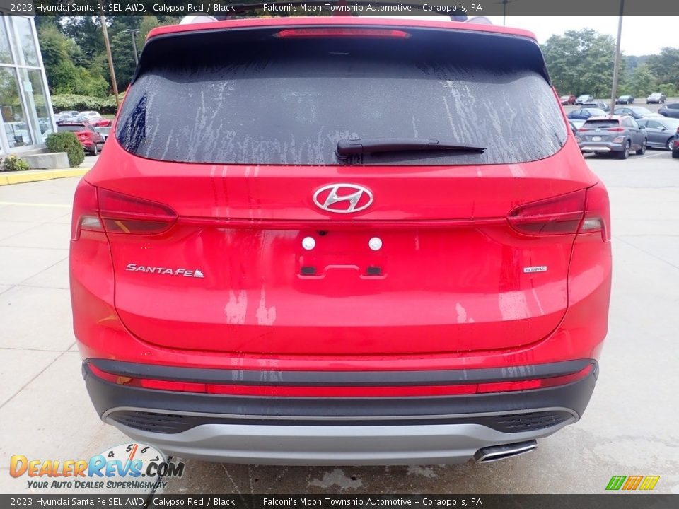 2023 Hyundai Santa Fe SEL AWD Calypso Red / Black Photo #3