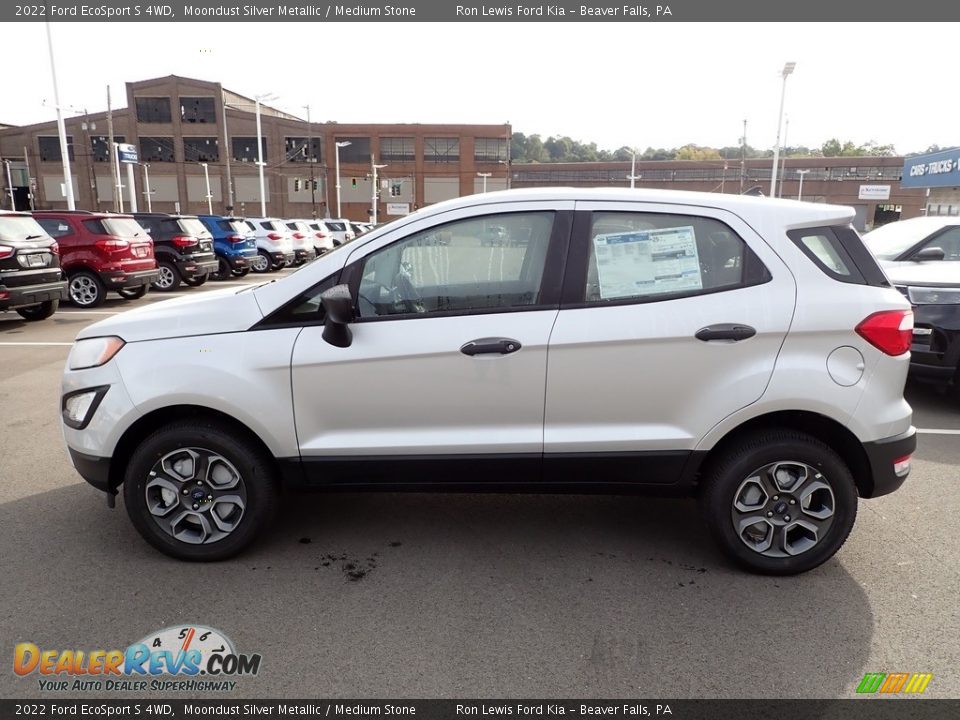 2022 Ford EcoSport S 4WD Moondust Silver Metallic / Medium Stone Photo #5