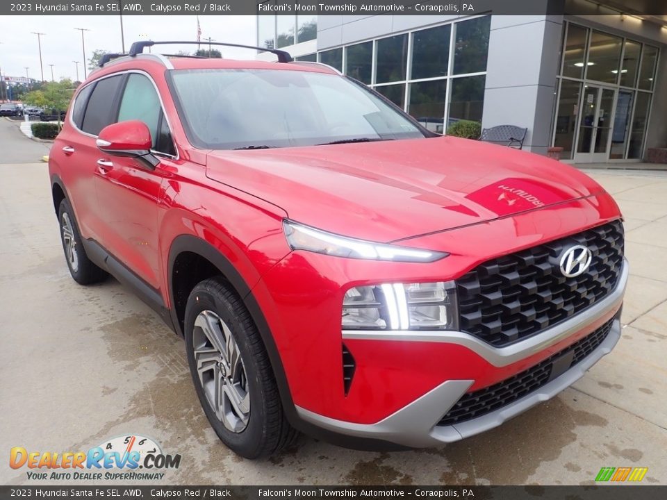 2023 Hyundai Santa Fe SEL AWD Calypso Red / Black Photo #9