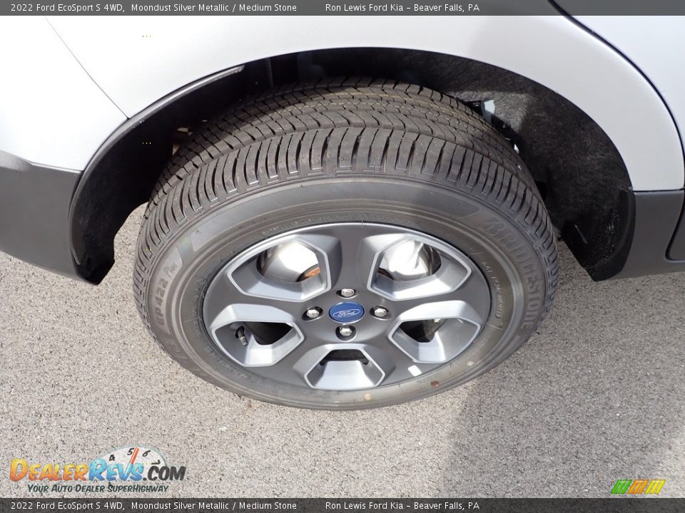 2022 Ford EcoSport S 4WD Moondust Silver Metallic / Medium Stone Photo #9