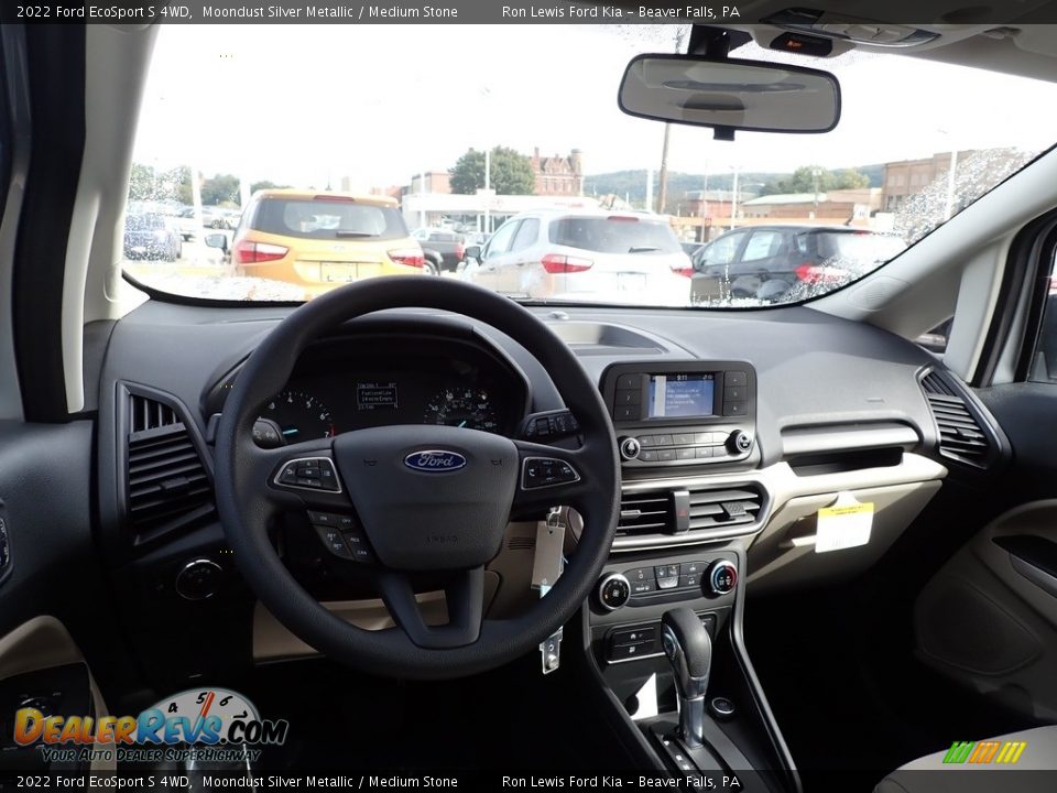 2022 Ford EcoSport S 4WD Moondust Silver Metallic / Medium Stone Photo #13