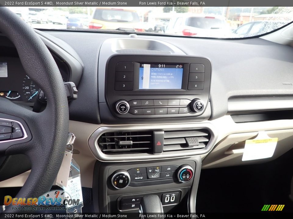 2022 Ford EcoSport S 4WD Moondust Silver Metallic / Medium Stone Photo #17