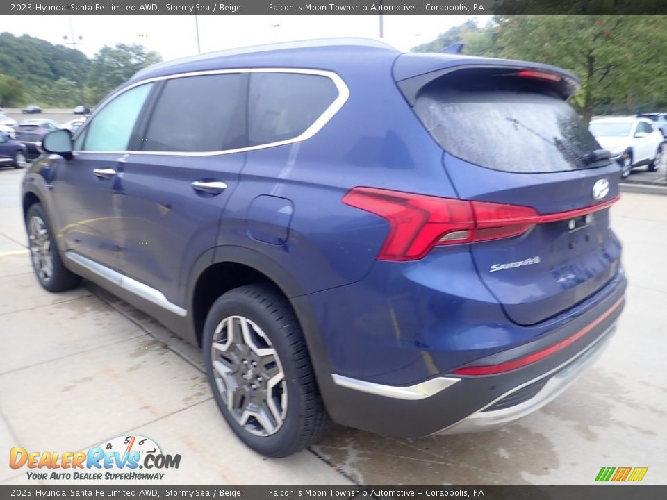 2023 Hyundai Santa Fe Limited AWD Stormy Sea / Beige Photo #5