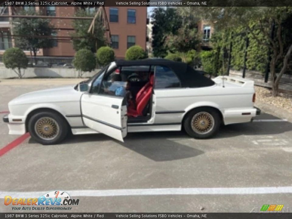 1987 BMW 3 Series 325ic Cabriolet Alpine White / Red Photo #1