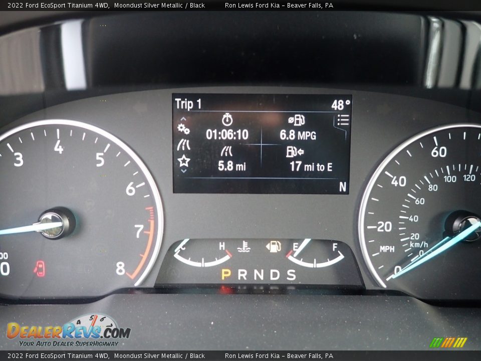 2022 Ford EcoSport Titanium 4WD Moondust Silver Metallic / Black Photo #17