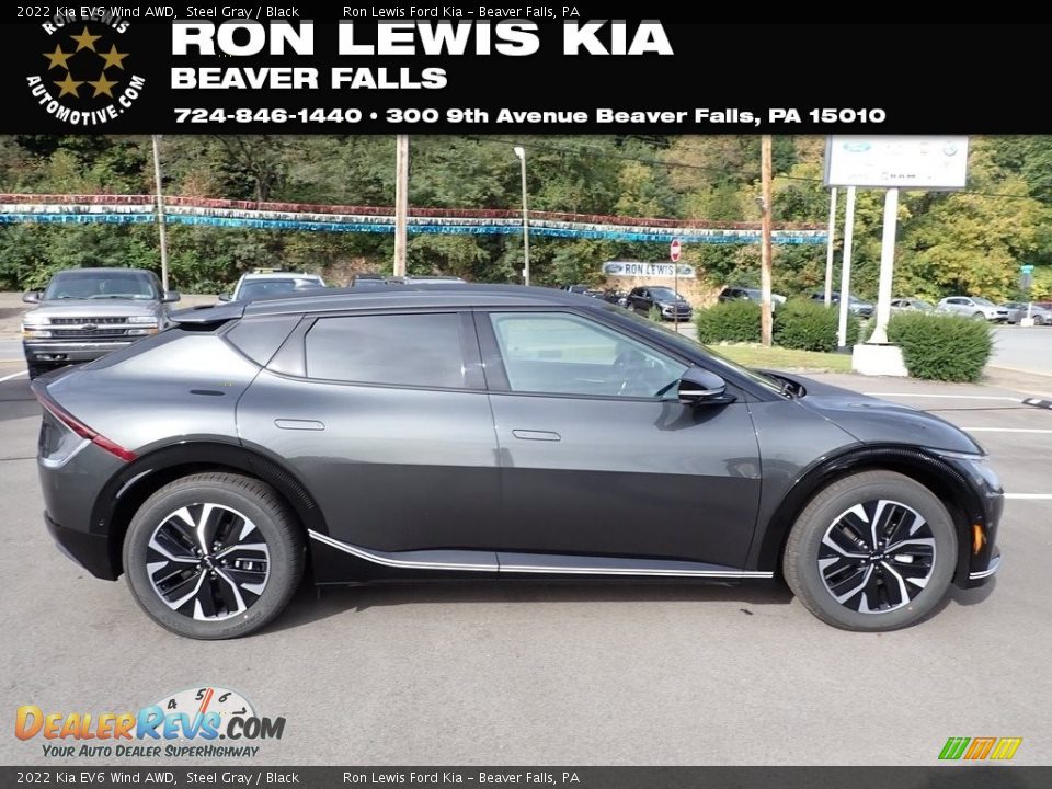 2022 Kia EV6 Wind AWD Steel Gray / Black Photo #1