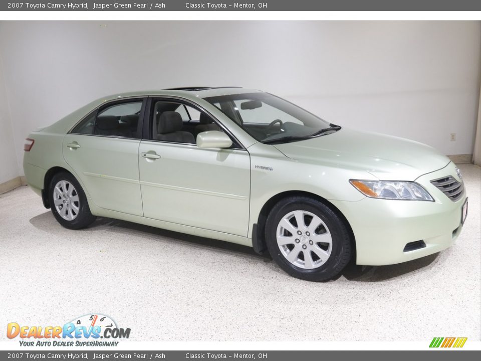 2007 Toyota Camry Hybrid Jasper Green Pearl / Ash Photo #1