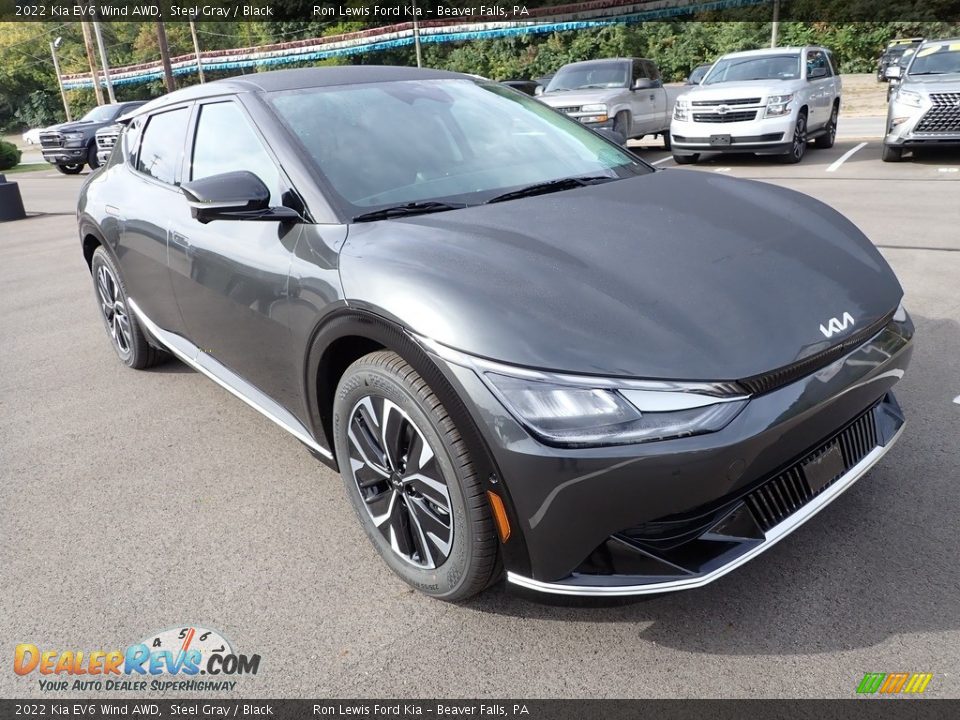 2022 Kia EV6 Wind AWD Steel Gray / Black Photo #2