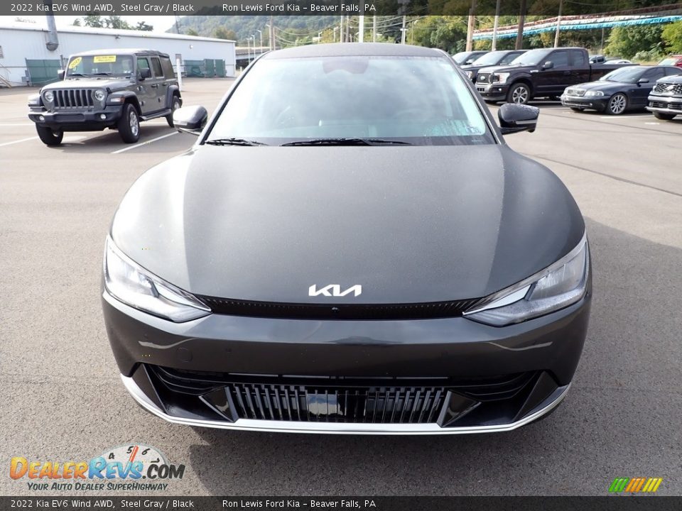 2022 Kia EV6 Wind AWD Steel Gray / Black Photo #3