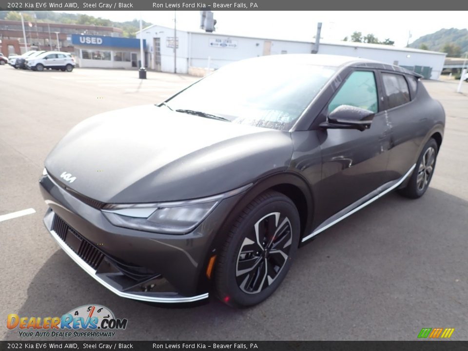 2022 Kia EV6 Wind AWD Steel Gray / Black Photo #4
