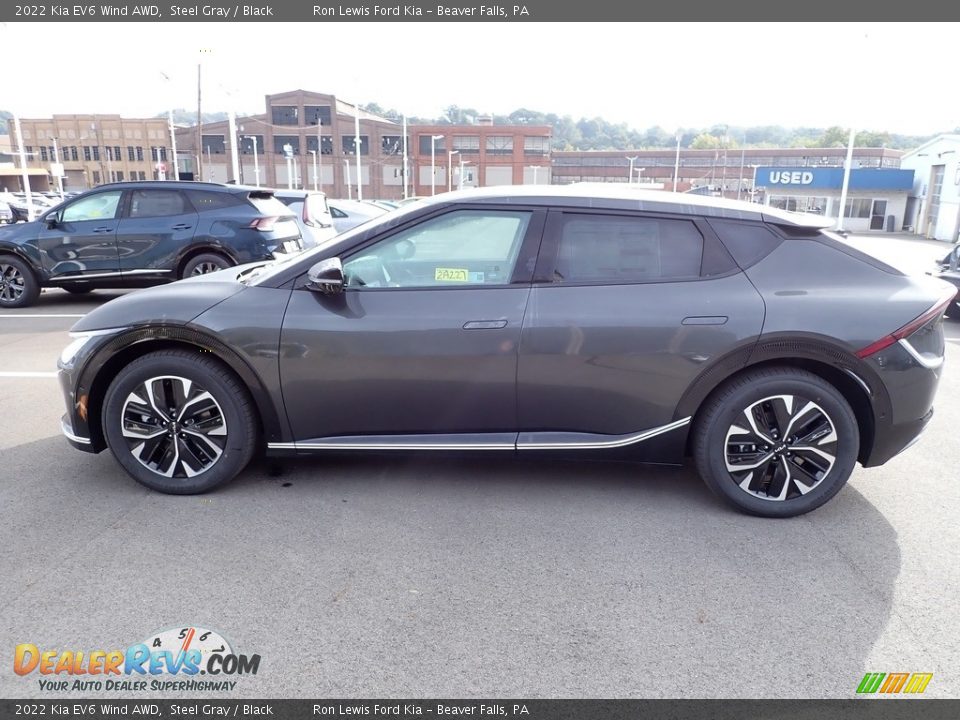 2022 Kia EV6 Wind AWD Steel Gray / Black Photo #5