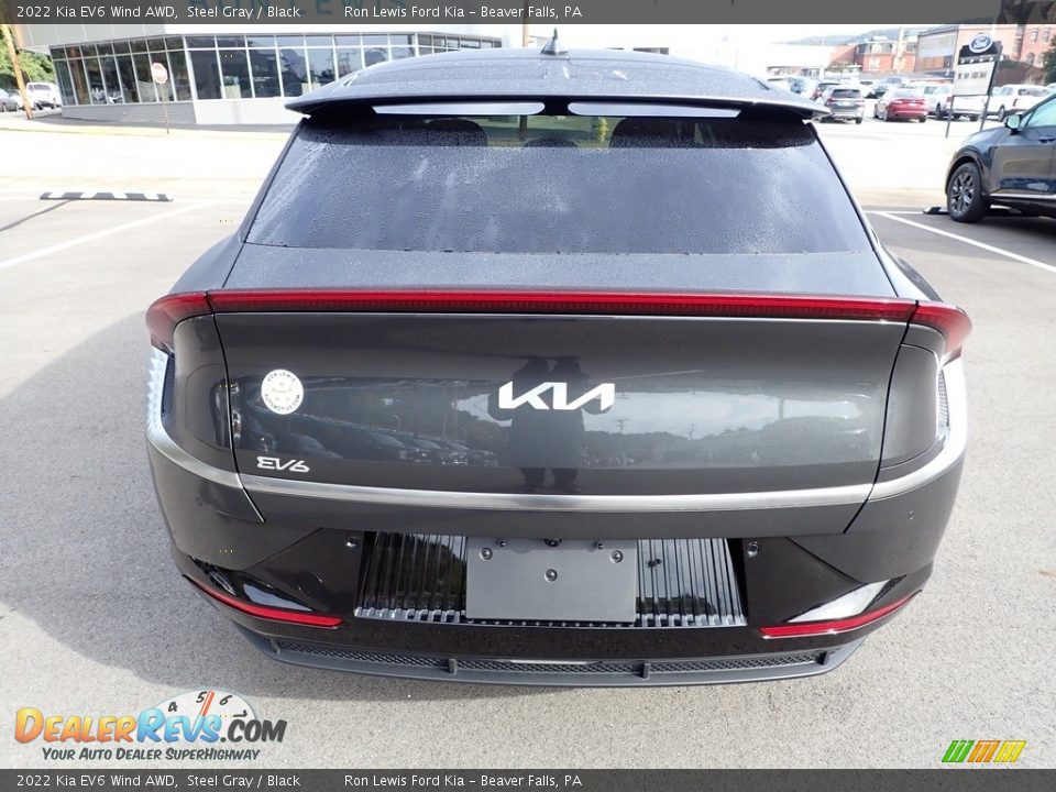 2022 Kia EV6 Wind AWD Steel Gray / Black Photo #7