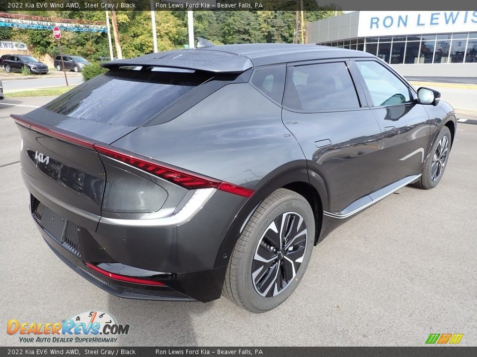2022 Kia EV6 Wind AWD Steel Gray / Black Photo #8