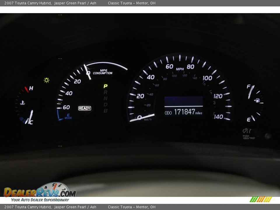 2007 Toyota Camry Hybrid Jasper Green Pearl / Ash Photo #8