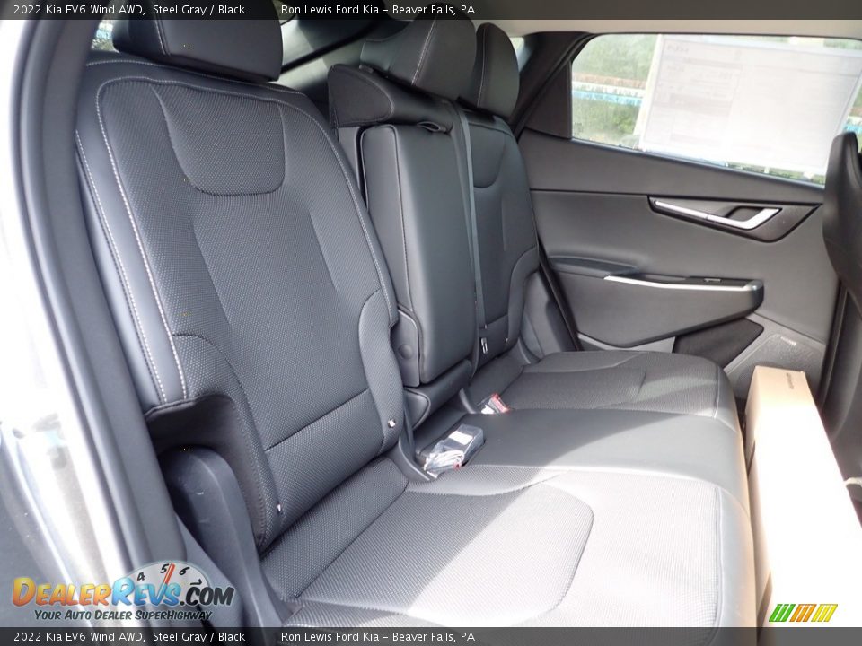 2022 Kia EV6 Wind AWD Steel Gray / Black Photo #10
