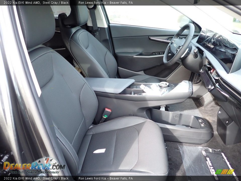 2022 Kia EV6 Wind AWD Steel Gray / Black Photo #11