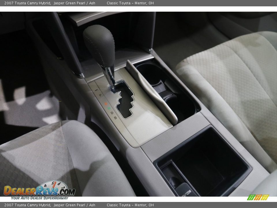 2007 Toyota Camry Hybrid Jasper Green Pearl / Ash Photo #12