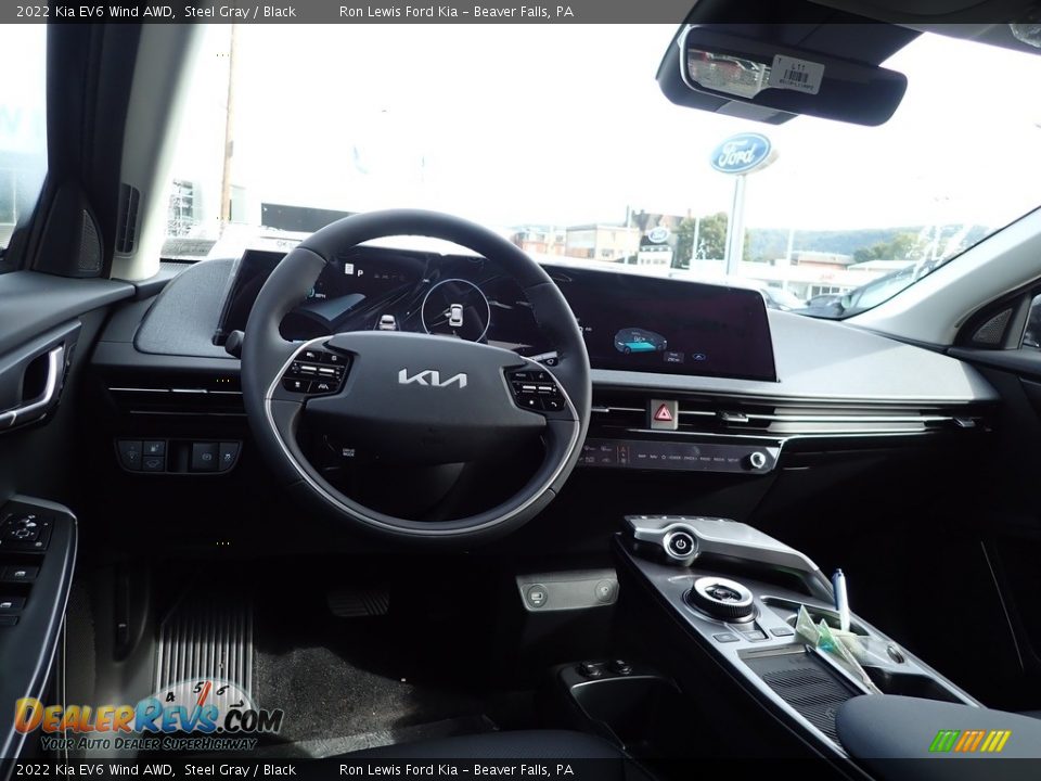2022 Kia EV6 Wind AWD Steel Gray / Black Photo #13