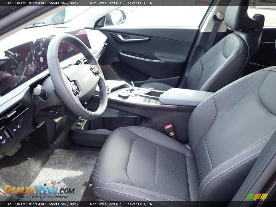 2022 Kia EV6 Wind AWD Steel Gray / Black Photo #14