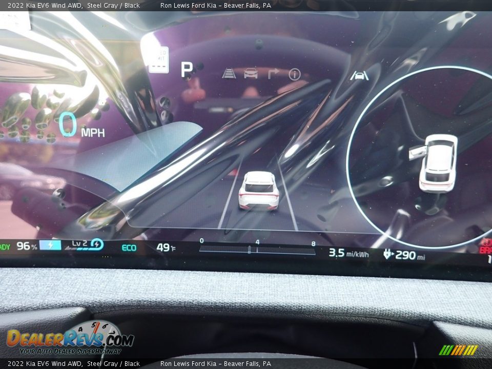2022 Kia EV6 Wind AWD Steel Gray / Black Photo #16