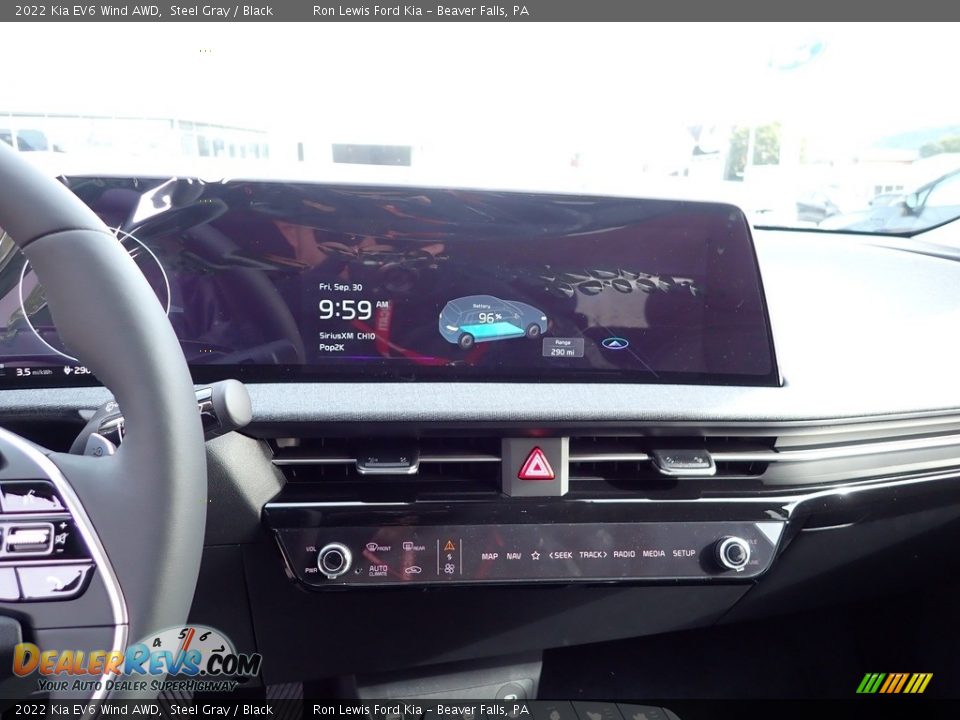 2022 Kia EV6 Wind AWD Steel Gray / Black Photo #17