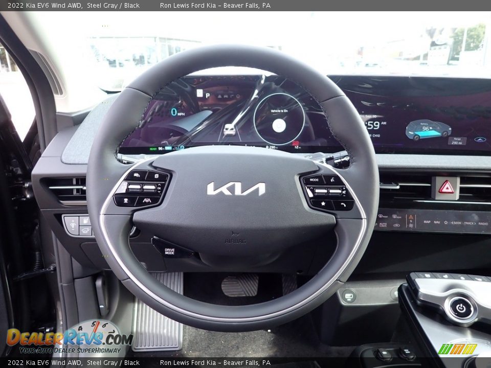 2022 Kia EV6 Wind AWD Steel Gray / Black Photo #19