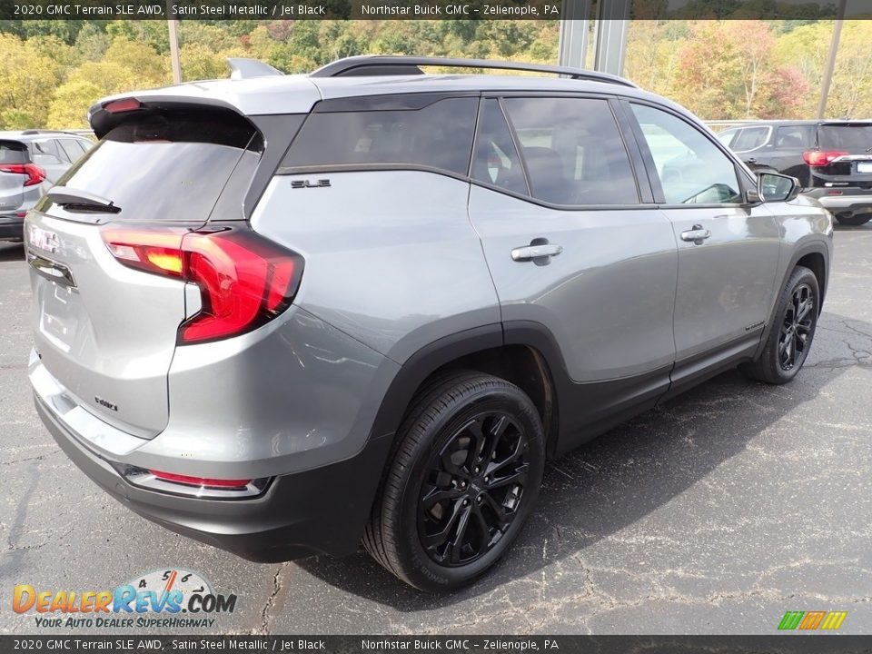 2020 GMC Terrain SLE AWD Satin Steel Metallic / Jet Black Photo #7