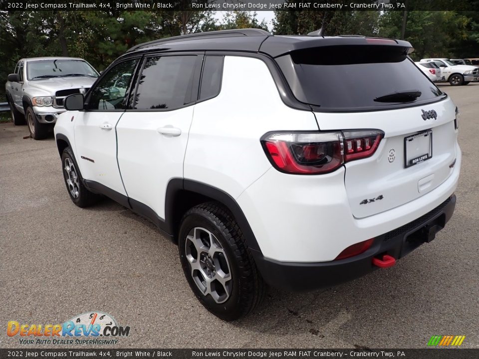 2022 Jeep Compass Trailhawk 4x4 Bright White / Black Photo #3