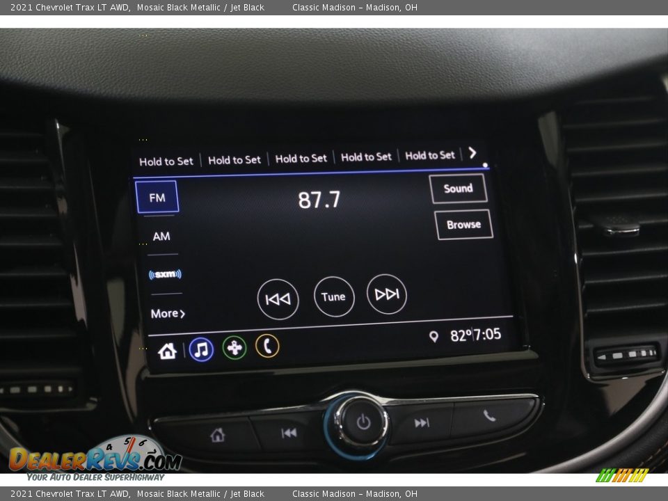 2021 Chevrolet Trax LT AWD Mosaic Black Metallic / Jet Black Photo #10