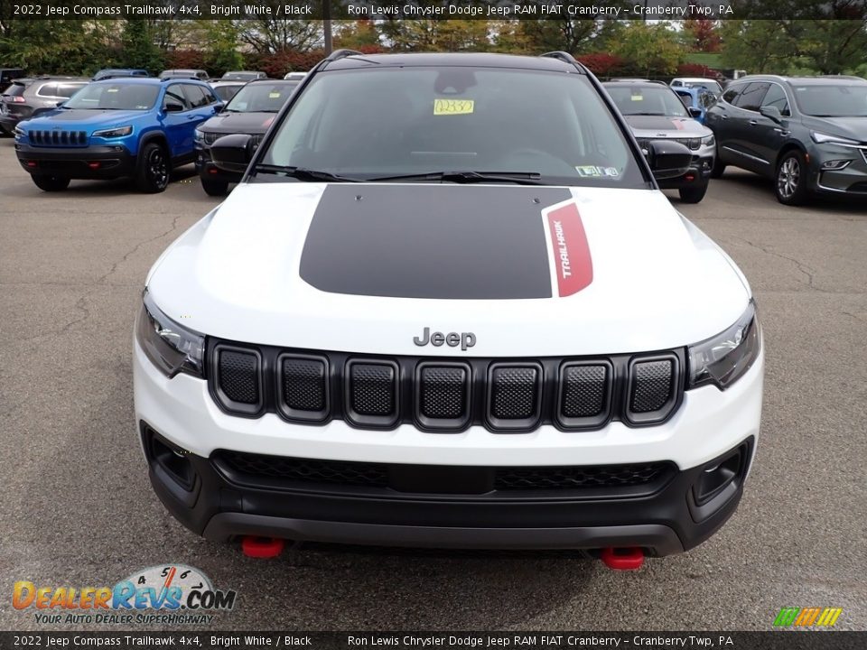 2022 Jeep Compass Trailhawk 4x4 Bright White / Black Photo #8