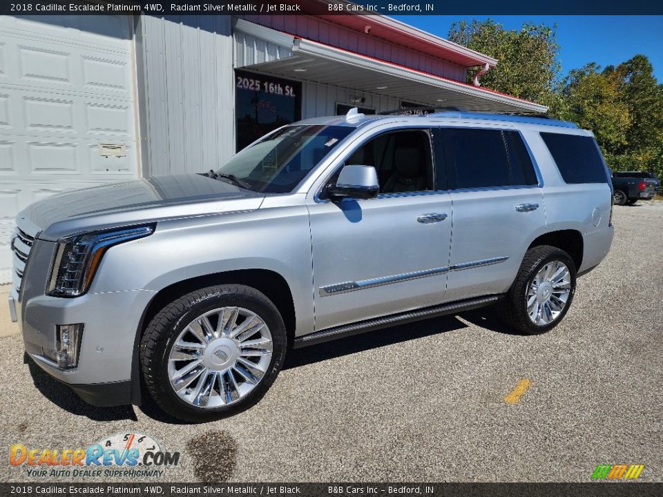 2018 Cadillac Escalade Platinum 4WD Radiant Silver Metallic / Jet Black Photo #3