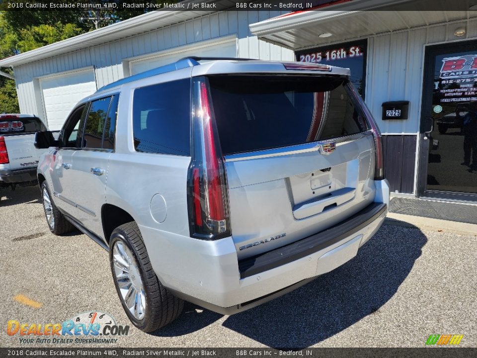 2018 Cadillac Escalade Platinum 4WD Radiant Silver Metallic / Jet Black Photo #4