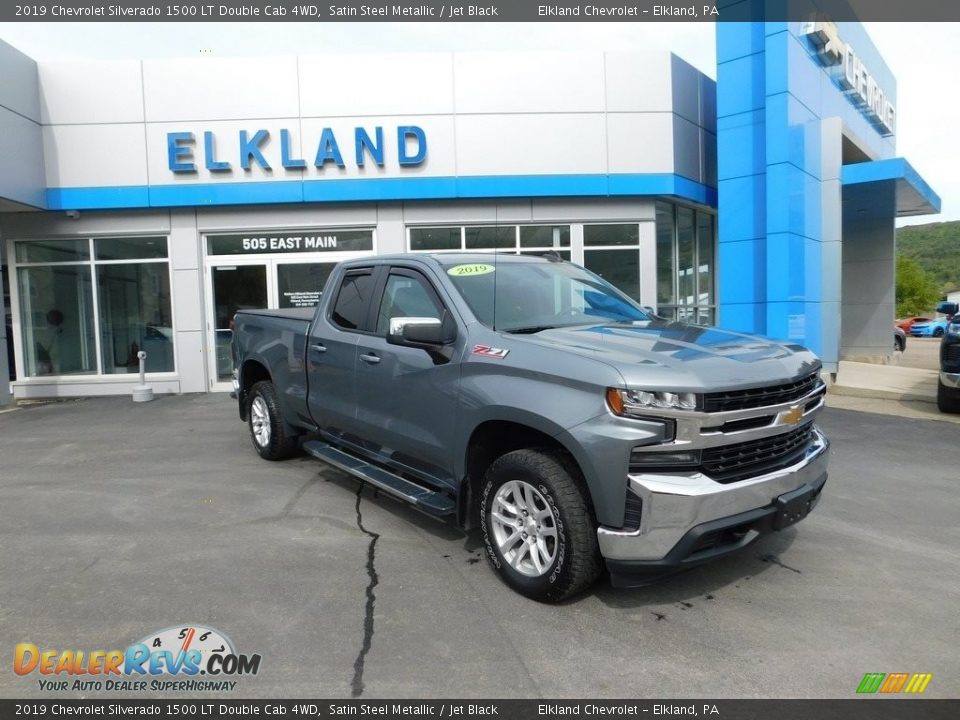 2019 Chevrolet Silverado 1500 LT Double Cab 4WD Satin Steel Metallic / Jet Black Photo #1