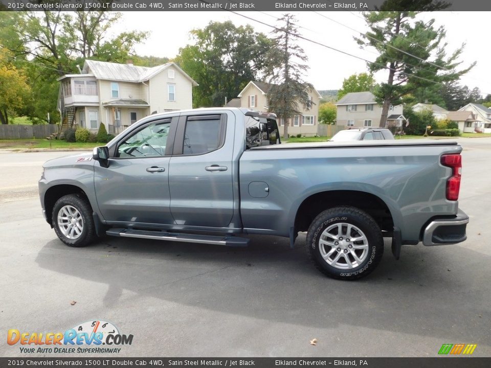 2019 Chevrolet Silverado 1500 LT Double Cab 4WD Satin Steel Metallic / Jet Black Photo #7