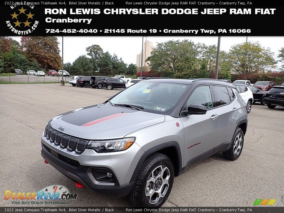 2022 Jeep Compass Trailhawk 4x4 Billet Silver Metallic / Black Photo #1