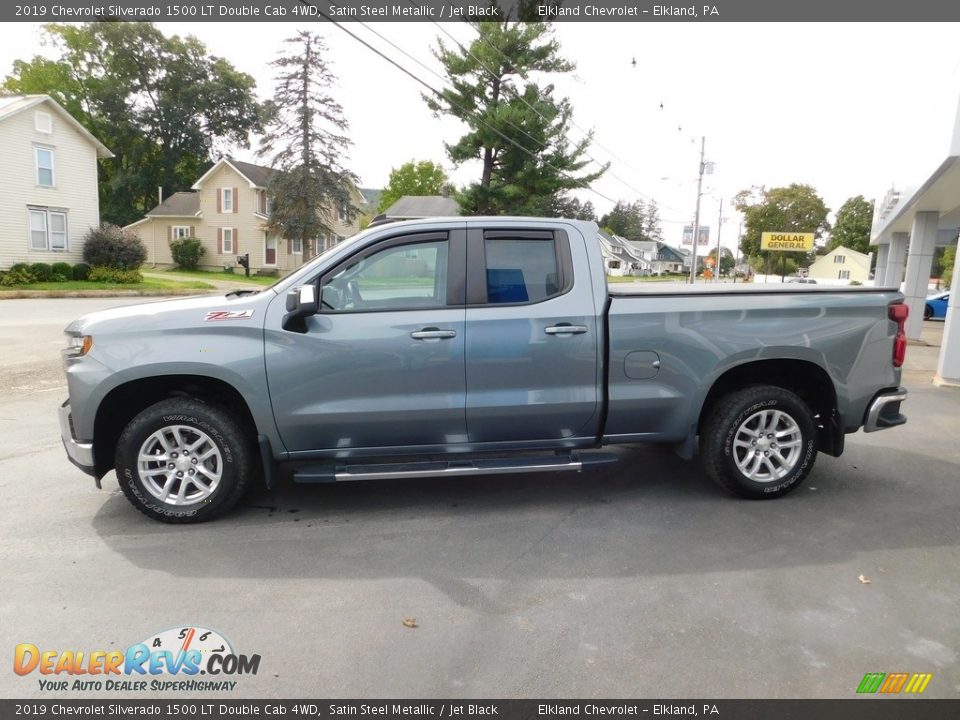 2019 Chevrolet Silverado 1500 LT Double Cab 4WD Satin Steel Metallic / Jet Black Photo #8