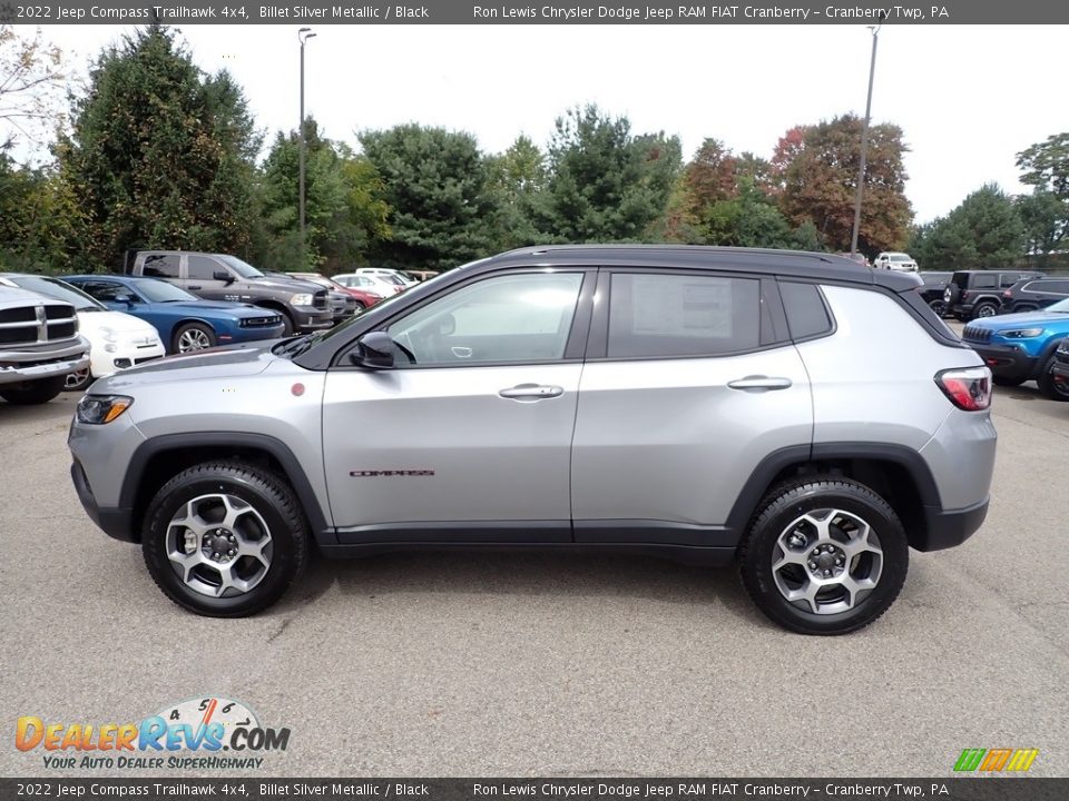 2022 Jeep Compass Trailhawk 4x4 Billet Silver Metallic / Black Photo #2