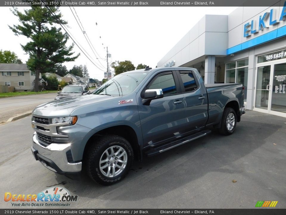 2019 Chevrolet Silverado 1500 LT Double Cab 4WD Satin Steel Metallic / Jet Black Photo #9