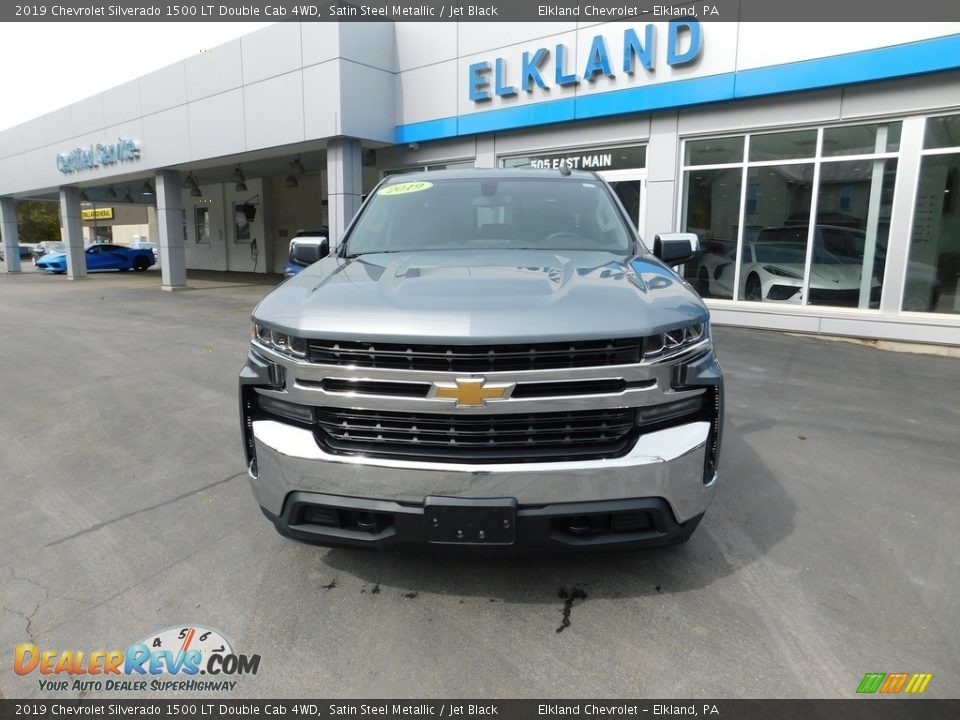 2019 Chevrolet Silverado 1500 LT Double Cab 4WD Satin Steel Metallic / Jet Black Photo #10