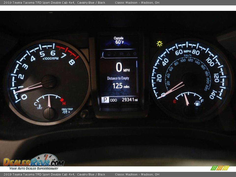2019 Toyota Tacoma TRD Sport Double Cab 4x4 Cavalry Blue / Black Photo #8