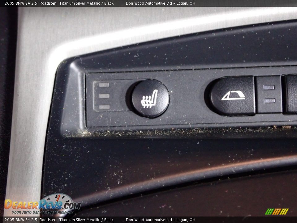 2005 BMW Z4 2.5i Roadster Titanium Silver Metallic / Black Photo #20