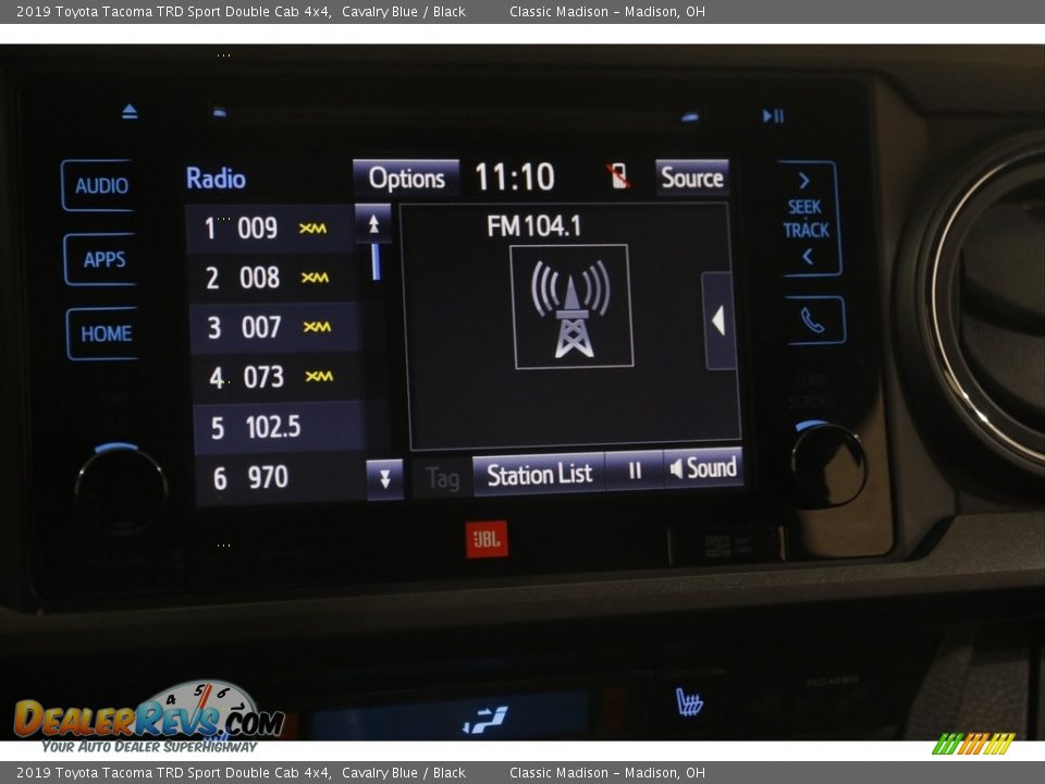 2019 Toyota Tacoma TRD Sport Double Cab 4x4 Cavalry Blue / Black Photo #10