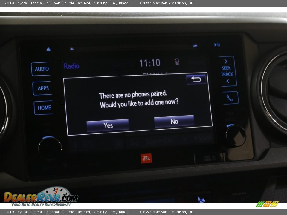 2019 Toyota Tacoma TRD Sport Double Cab 4x4 Cavalry Blue / Black Photo #11