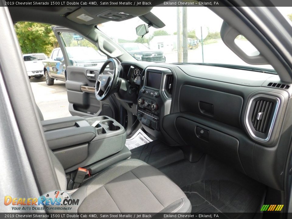 2019 Chevrolet Silverado 1500 LT Double Cab 4WD Satin Steel Metallic / Jet Black Photo #22