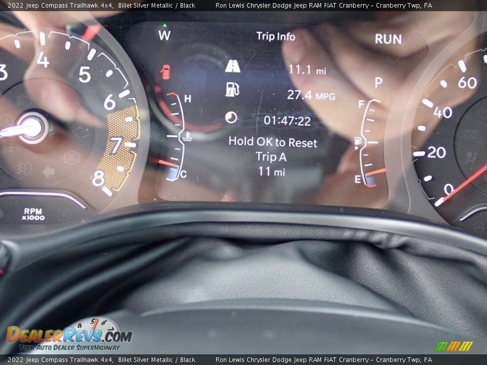 2022 Jeep Compass Trailhawk 4x4 Billet Silver Metallic / Black Photo #18