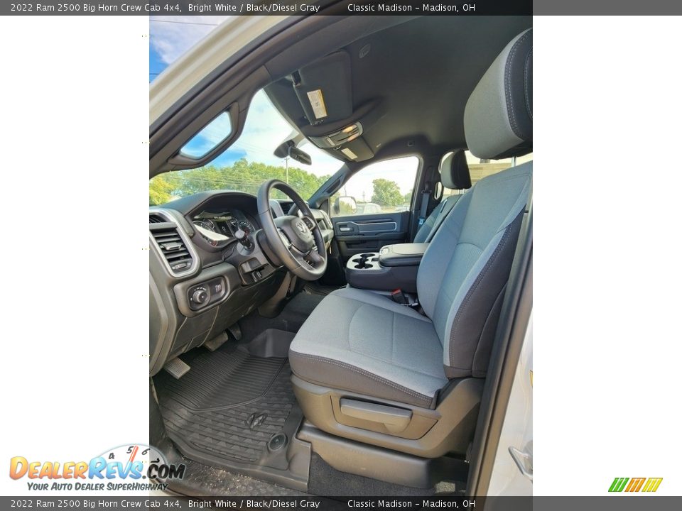 2022 Ram 2500 Big Horn Crew Cab 4x4 Bright White / Black/Diesel Gray Photo #2