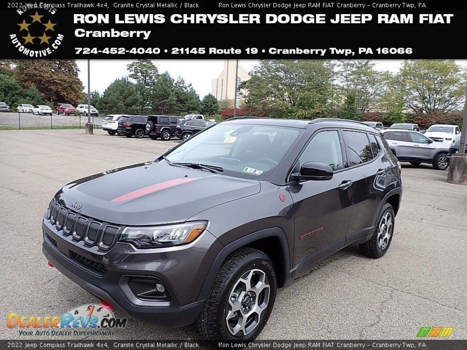 2022 Jeep Compass Trailhawk 4x4 Granite Crystal Metallic / Black Photo #1