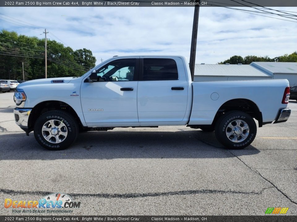 2022 Ram 2500 Big Horn Crew Cab 4x4 Bright White / Black/Diesel Gray Photo #8